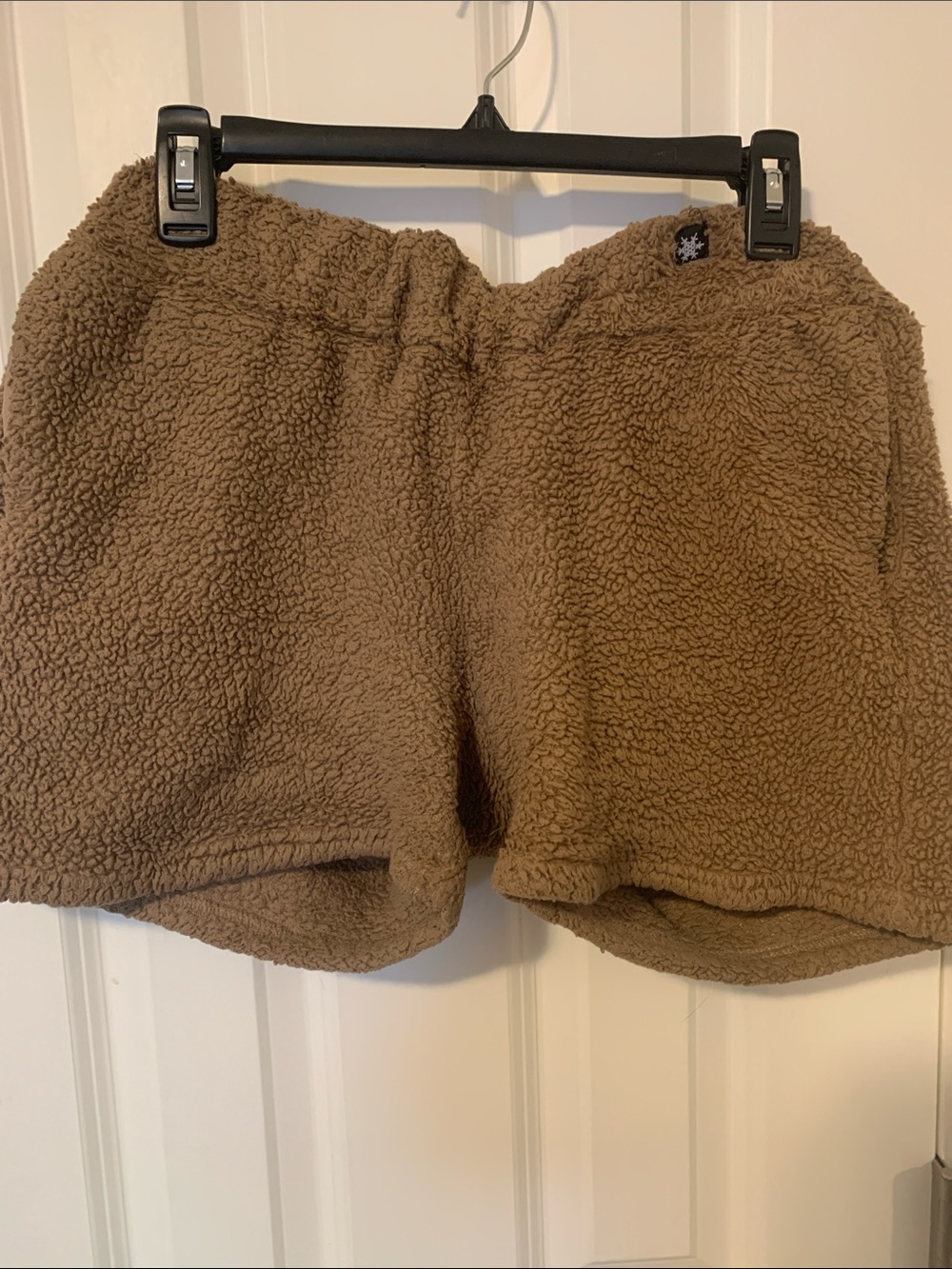 Teddybear fleece shorts in brown